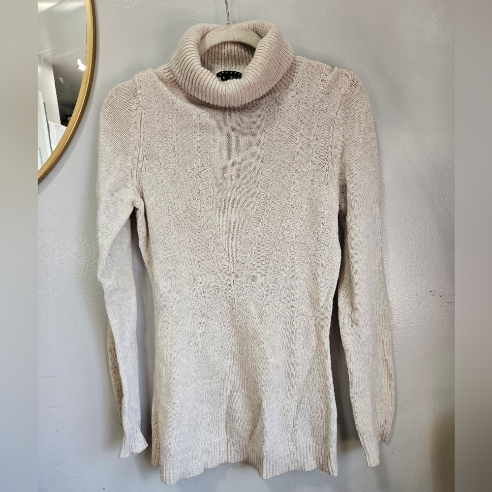 Theory 100% Wool Turtle Neck Knitted Long Sleeve Top